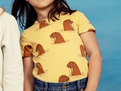 Mini Rodini t-shirt yellow Walrus